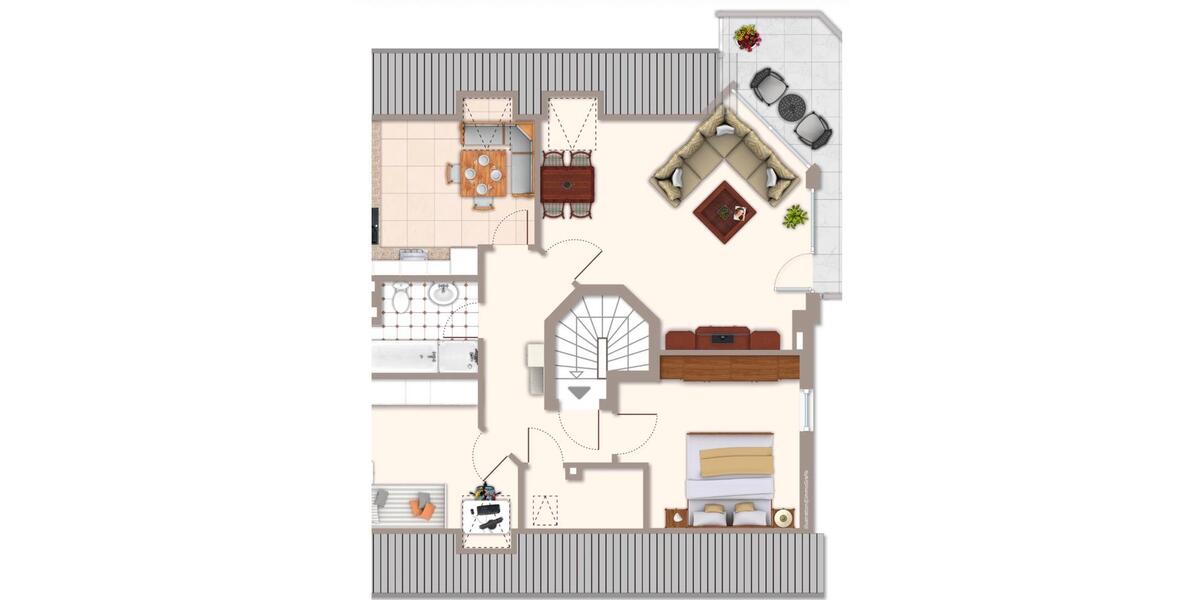 Dachgeschoßwohnung Beckum - 3 Zimmer, 83 m&sup2;, 830&euro; | Angebot:26316650