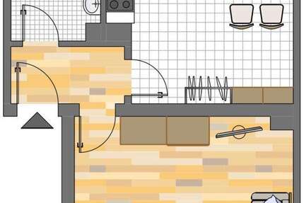 Wohnung zum Mieten in Dortmund 165,43 € 42.91 m² 1 zimmer