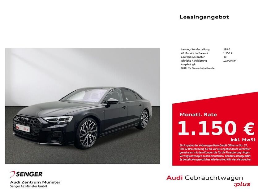 Audi A8 15.000 km 107.990 € Münster 48153