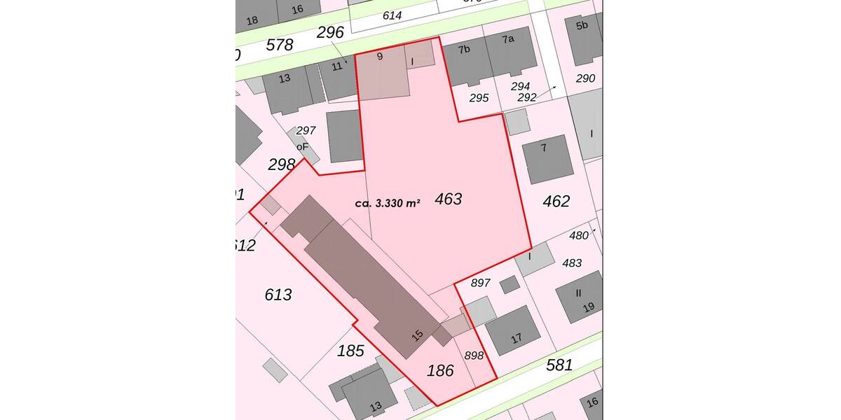 Baugrundstück 3.330 m² in Lünen Süd mit eingeschossigem Altbestand und Erschließung von 2 StraßenSeiten! zimmer