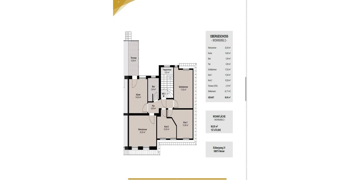 Wohnungen Hemer Ihmert zu verkaufen 65.90m2 - 85.98m2 - 90,50m2 4 zimmer
