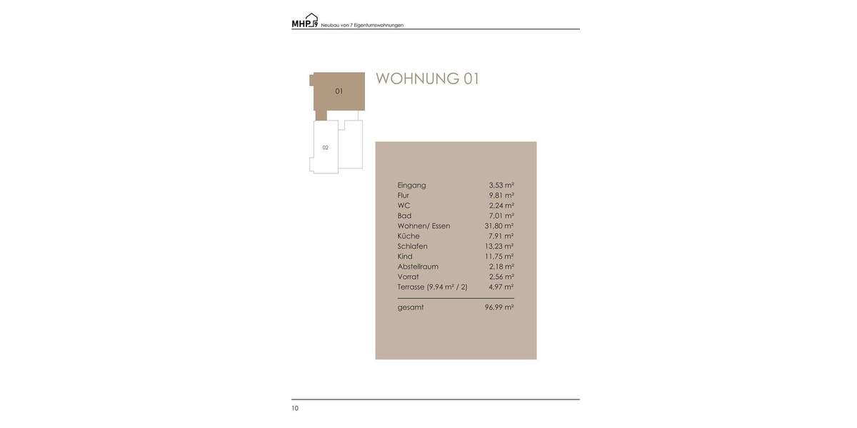 Etagenwohnung Werl - 3 Zimmer, 97 m&sup2;, 373.400&euro; | Angebot:25671463