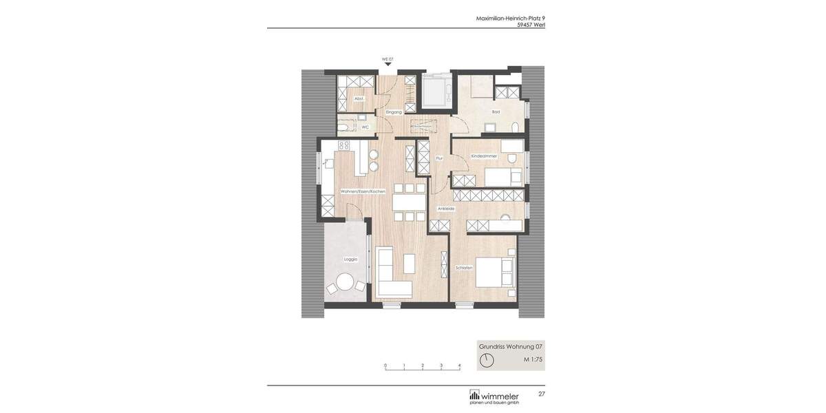 Etagenwohnung Werl - 3 Zimmer, 102 m&sup2;, 410.000&euro; | Angebot:23880800