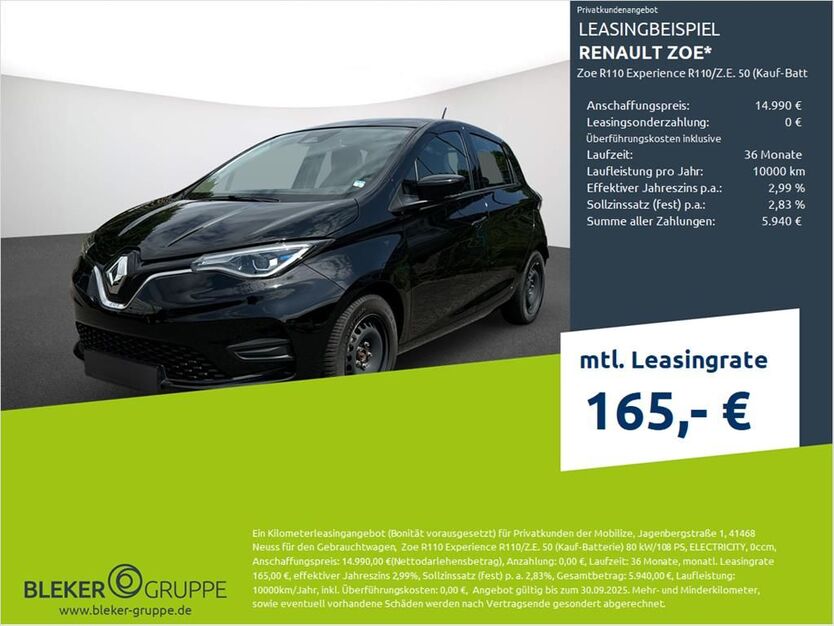 Renault ZOE 56.857 km 13.680 € Münster - Amelsbüren 48163