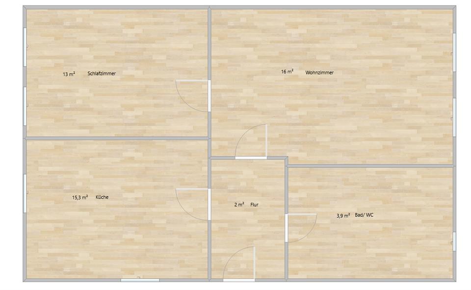 Sehr schöne Wohnung mit Garten-Nutzung in Bönen 2 zimmer