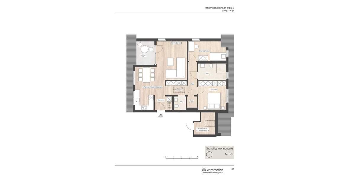 Etagenwohnung Werl - 3 Zimmer, 87 m&sup2;, 352.800&euro; | Angebot:23940943