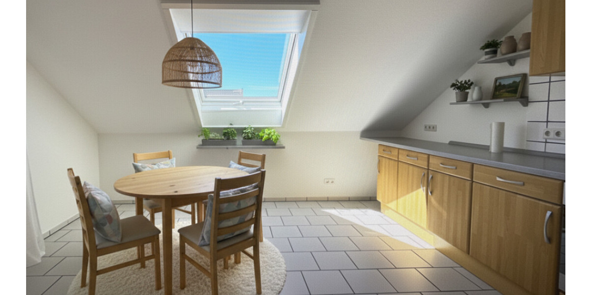 Helle 2-Zimmer-Wohnung im Dachgeschoss eines gepflegten Dreifamilienhauses! - Dachgeschoßwohnung Drensteinfurt Rinkerode | Angebot:26351520