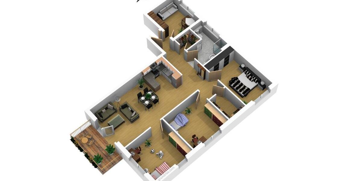 Neubau-Eigentumswohnung | 109,76 m² | vermietet | barrierefrei 5 zimmer