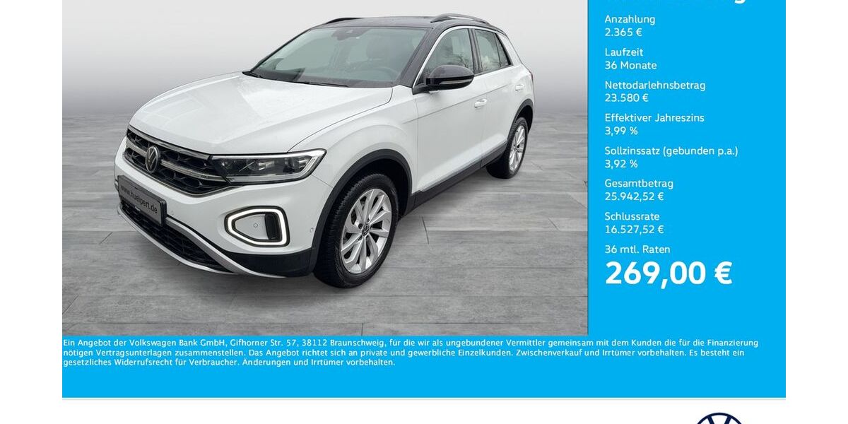 VW T-Roc 20.615 km 25.945 &euro; Unna 59423