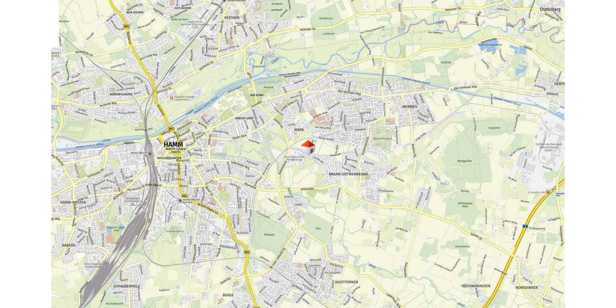 Etagenwohnung Hamm / Braam-Ostwennemar Mark - 3 Zimmer, 76 m&sup2;, 920&euro; | Angebot:24622048