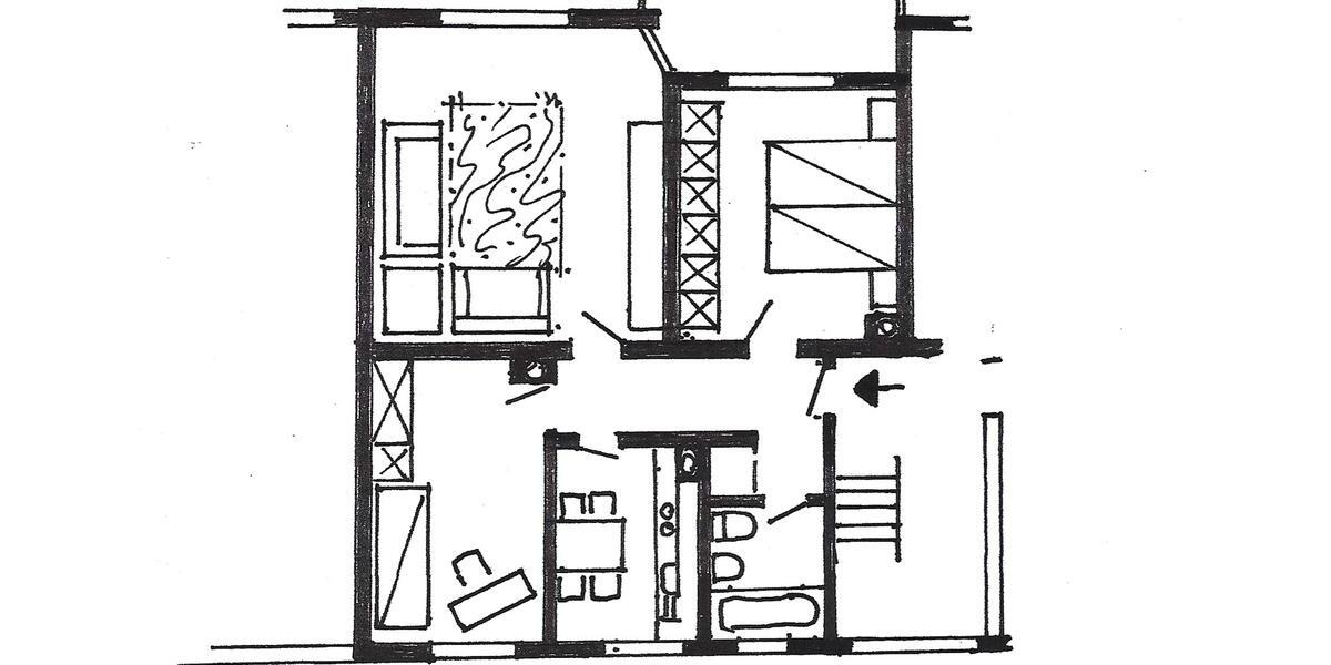 Etagenwohnung Hamm Daberg - 3 Zimmer, 67 m&sup2;, 450&euro; | Angebot:26336457