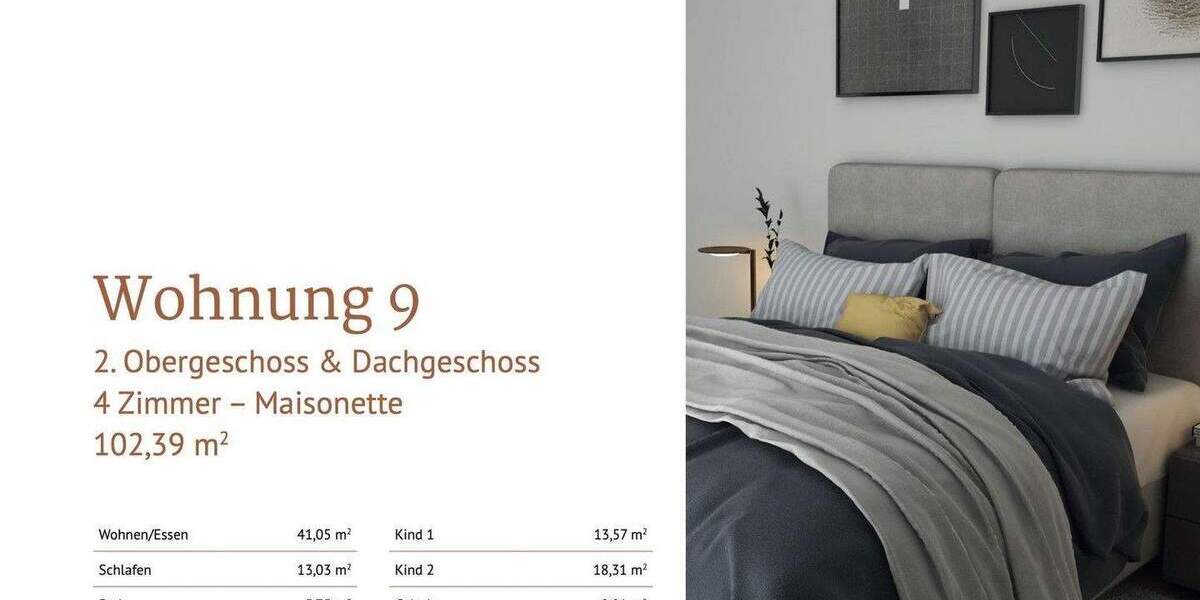 Etagenwohnung Drensteinfurt - 4 Zimmer, 98 m&sup2;, 443.000&euro; | Angebot:25657607