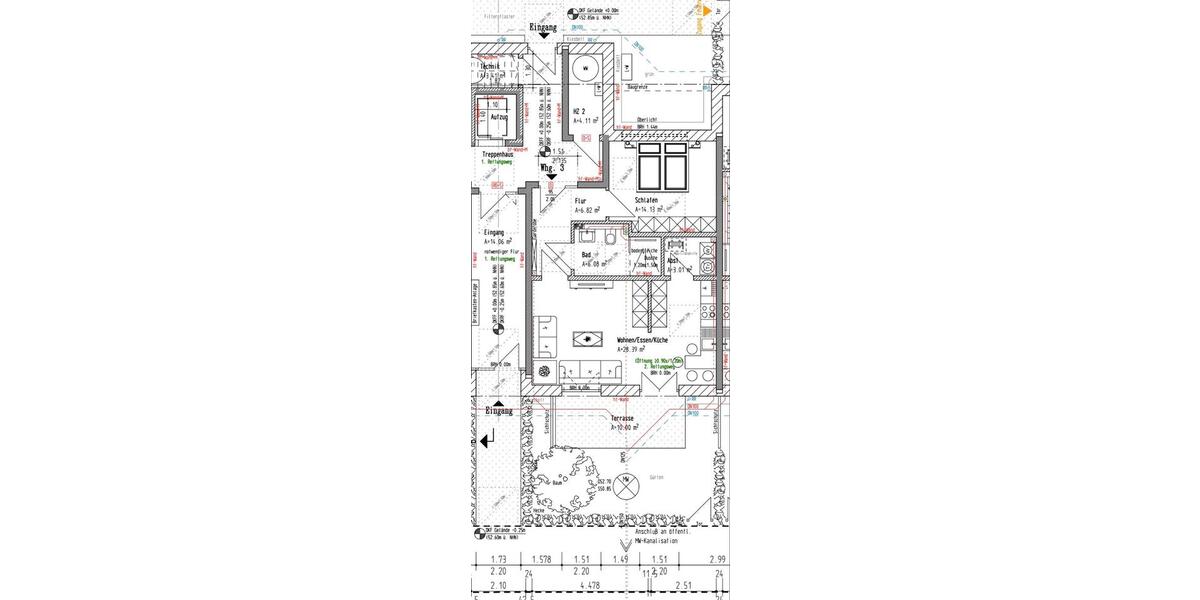 Erdgeschoßwohnung Hamm Daberg - 2 Zimmer, 63 m&sup2;, 820&euro; | Angebot:25355096