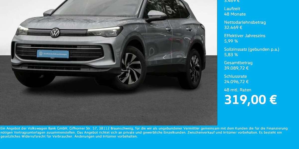 VW Tiguan 8.600 km 35.938 € Unna 59423