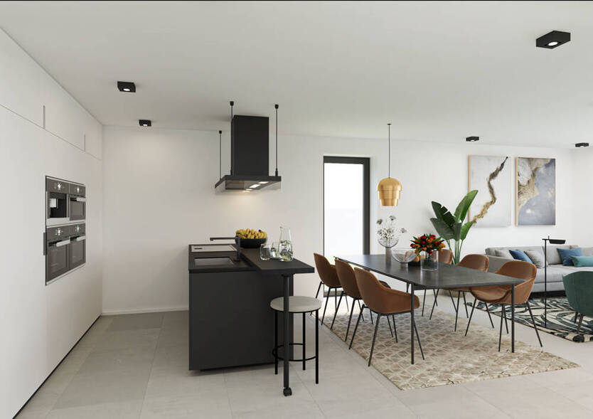 Exklusive Doppelhaushäfte zum Erstbezug KFW-55ee - Fußbodenkühlung - Kamin uvm. 3 zimmer