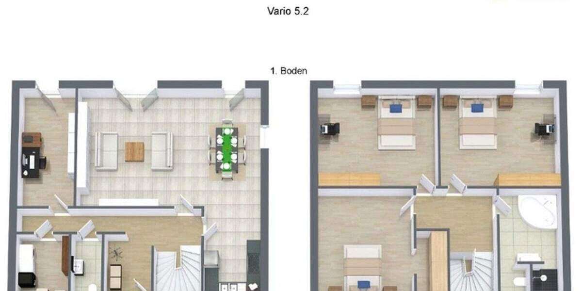 Etagenwohnung Bergkamen-Weddinghofen Mitte - 5 Zimmer, 100 m&sup2;, 425.550&euro; | Angebot:24834467