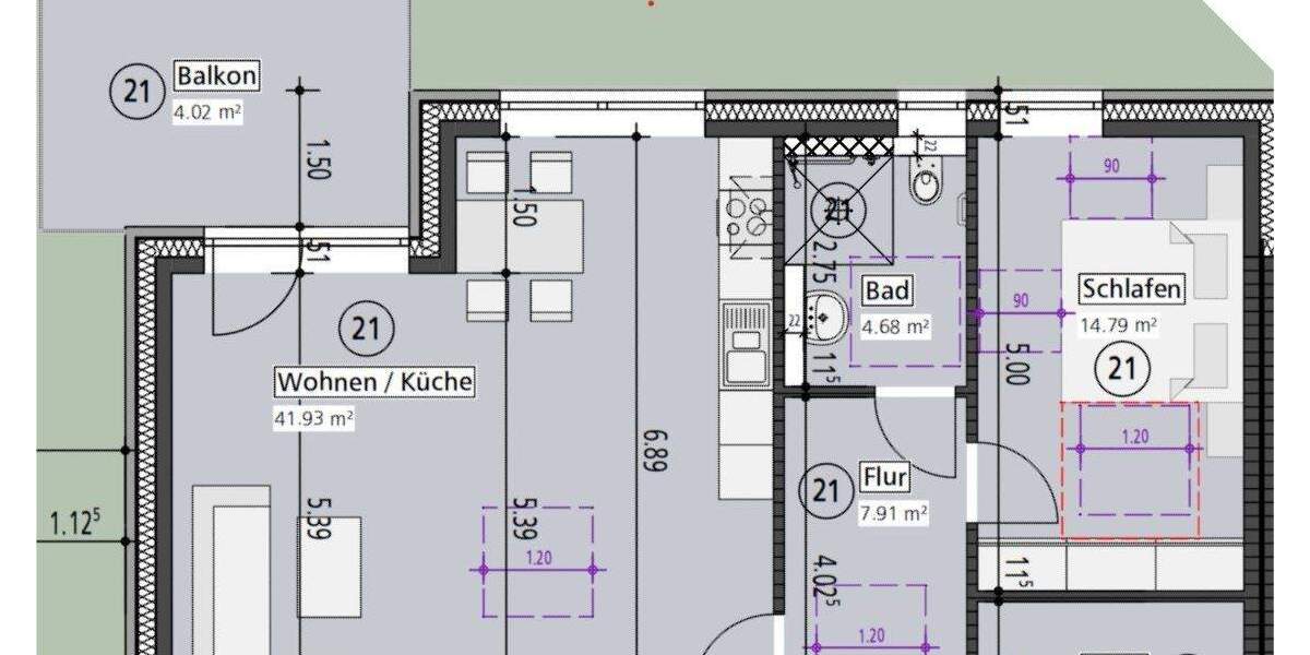 Etagenwohnung Welver Meyerich - 2 Zimmer, 78 m&sup2;, 305.900&euro; | Angebot:26543351