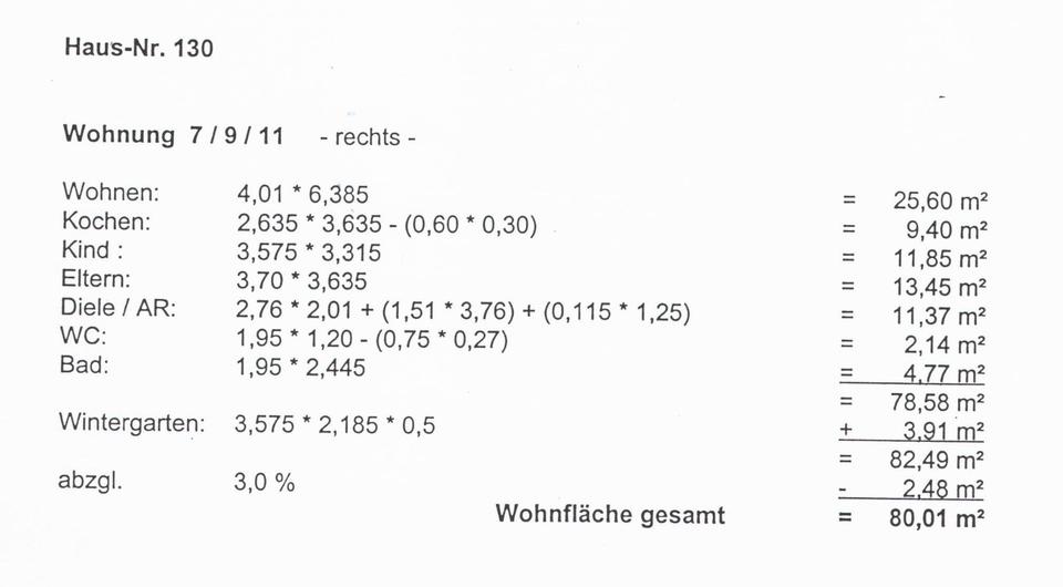 3,5-Zimmer-Wohnung mit Wintergarten in Lünen (2. OG rechts) 3 zimmer