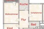 78qm- 3 Zimmer-Eigentumswohnung mit Südbalkon, Aufzug und Garage zimmer