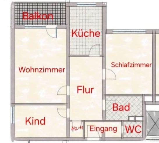 78qm- 3 Zimmer-Eigentumswohnung mit Südbalkon, Aufzug und Garage zimmer