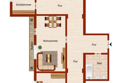 Wohnung zum Mieten in Hamm 489 € 72.48 m² 3.5 zimmer