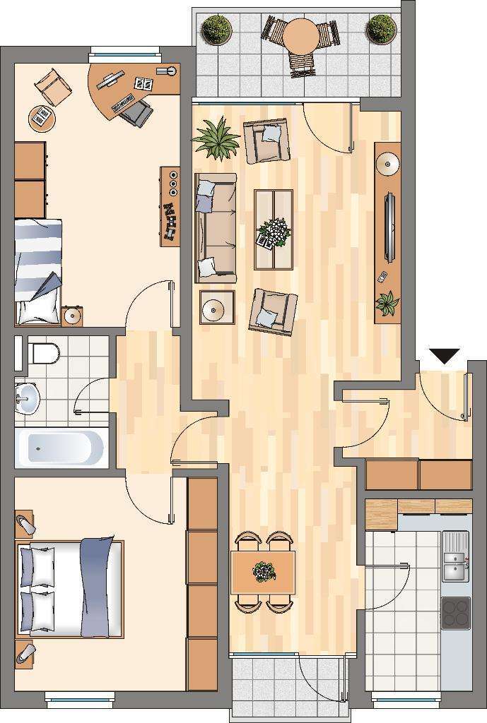 Wohnung zum Mieten in Dortmund 659 € 73 m² 3 zimmer