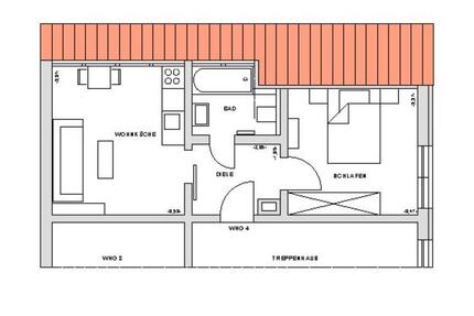 Wohnung Hamm Berge - 1 Zimmer, 33 m&sup2;, 350&euro; | Angebot:25377314