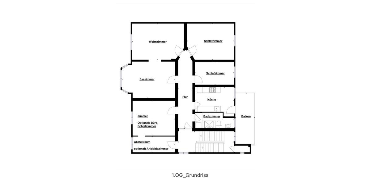 Etagenwohnung Ahlen - 6 Zimmer, 127 m&sup2;, 1.100&euro; | Angebot:26582286