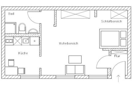 Schöne Wohnung in Waltrop 2 zimmer