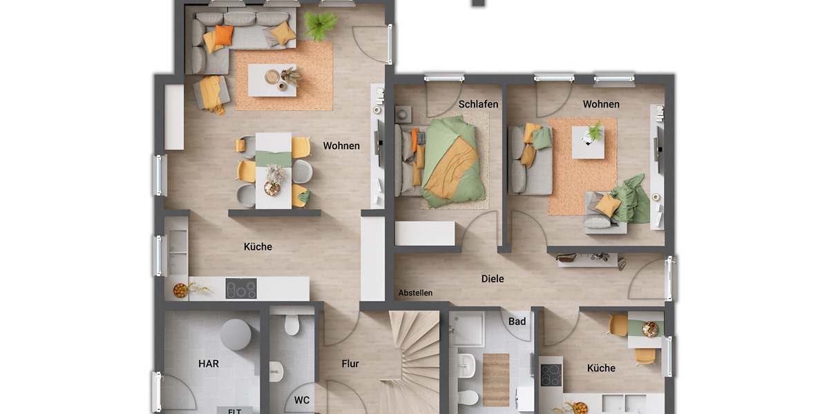 Mehrfamilienhaus, Wohnhaus Bönen Bramey-Lenningsen - 8 Zimmer, 192 m&sup2;, 584.890&euro; | Angebot:23952155