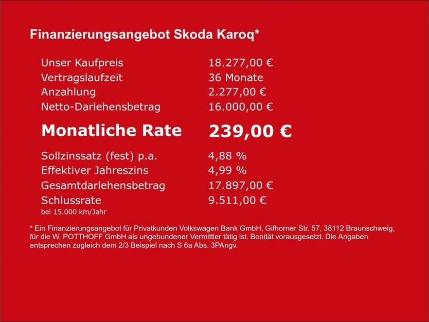 Skoda Karoq 94.081 km 18.277 € Hamm 59075