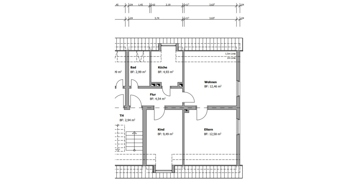 DG Wohnung 47qm Erstbezug nach Renovierung - Wohnung Nr. 37-6 3 zimmer
