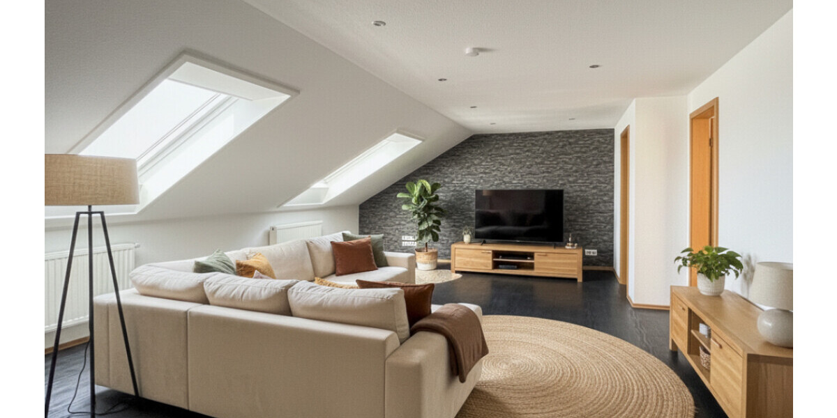 Helle 2-Zimmer-Wohnung im Dachgeschoss eines gepflegten Dreifamilienhauses! 2 zimmer