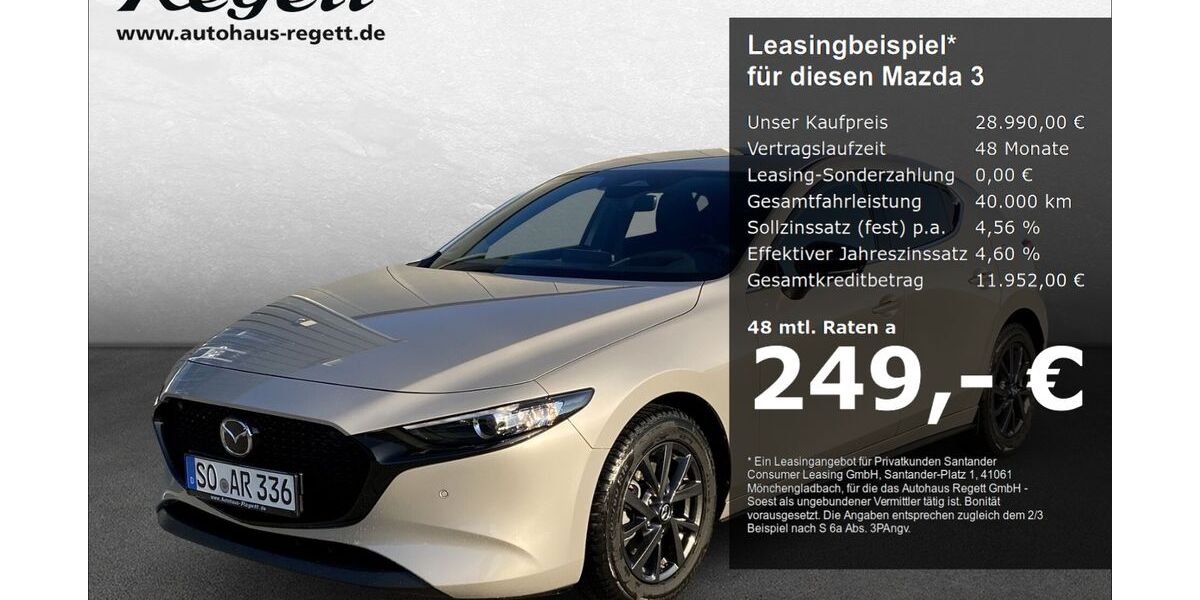 Mazda 3 9.500 km 24.990 € Soest 59494