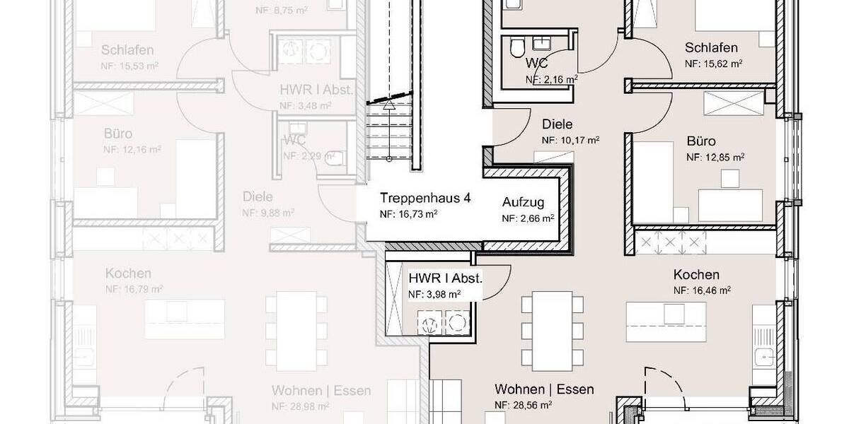 Stilvoll, nachhaltig, barrierearm Eigentumswohnung mit Weitblick im modernen 7-Parteienhaus 3 zimmer