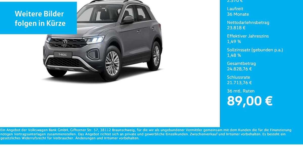 VW T-Roc 12.789 km 26.388 &euro; Bergkamen 59192