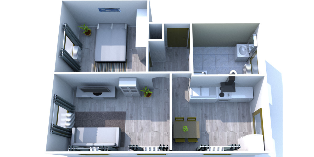 Etagenwohnung Unna Alte Heide - 2 Zimmer, 56 m&sup2;, 130.000&euro; | Angebot:25103416