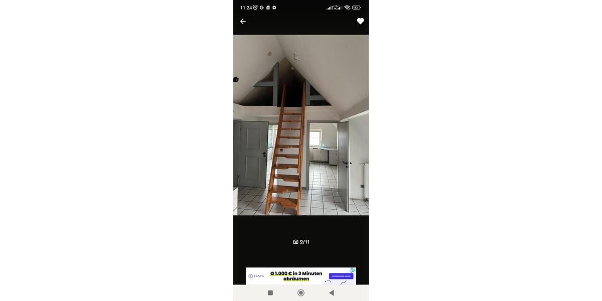 Dachgeschoßwohnung Hamm Herringen - 2 Zimmer, 55 m&sup2;, 550&euro; | Angebot:26326036