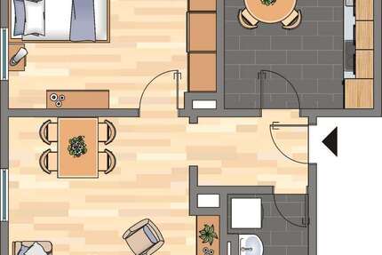 Wohnung Dortmund Innenstadt Ost - 2 Zimmer, 53 m&sup2;, 481&euro; | Angebot:26933338