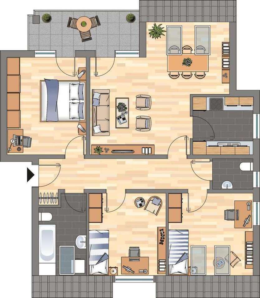Wohnung zum Mieten in Bergkamen 472,11 € 84.27 m²