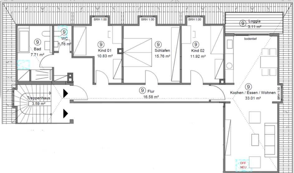 3,5-Zimmer-Dachgeschoßwohnung in HammHerringen – Vermietet und top-modernisiert