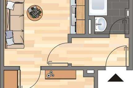 Wohnung zum Mieten in Dortmund 339 € 35.09 m² 1 zimmer