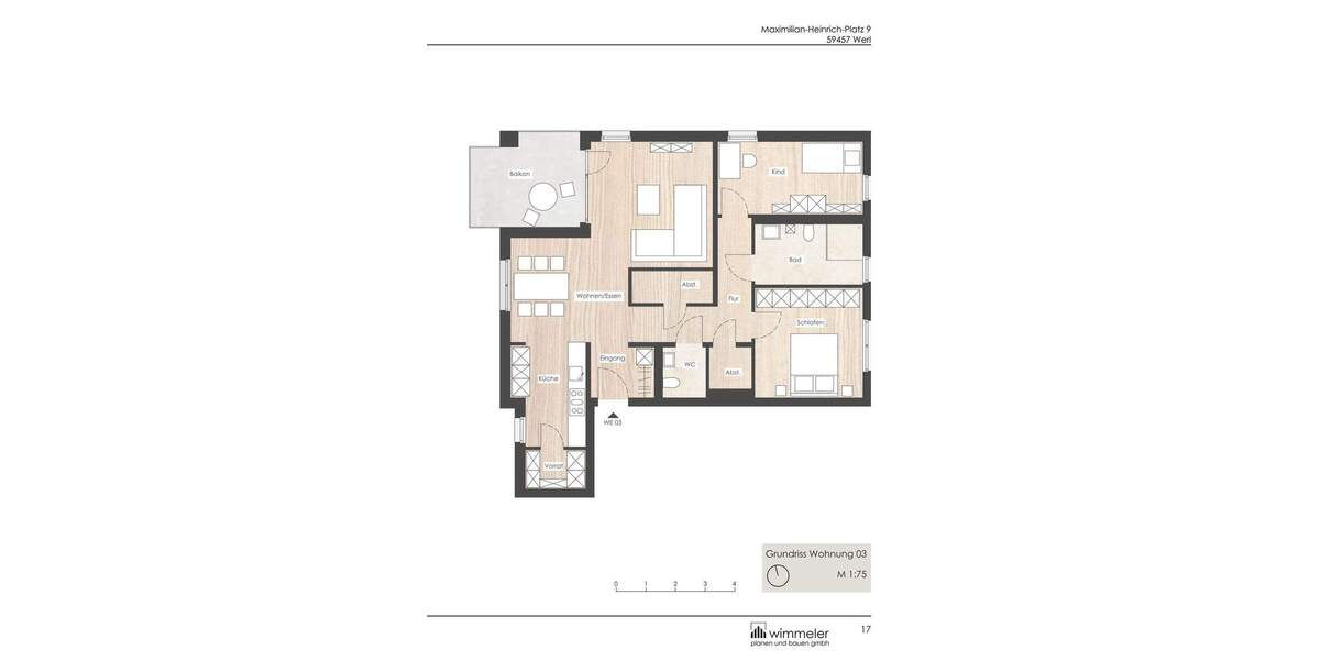 Etagenwohnung Werl - 3 Zimmer, 96 m&sup2;, 378.400&euro; | Angebot:23940947