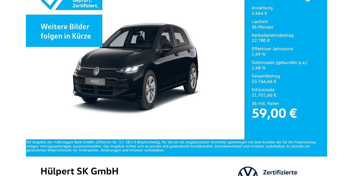 VW Golf 2.202 km 24.911 &euro; Bergkamen 59192