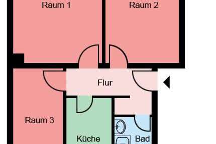 Wohnung Werl - 3 Zimmer, 66 m&sup2;, 489&euro; | Angebot:26844976
