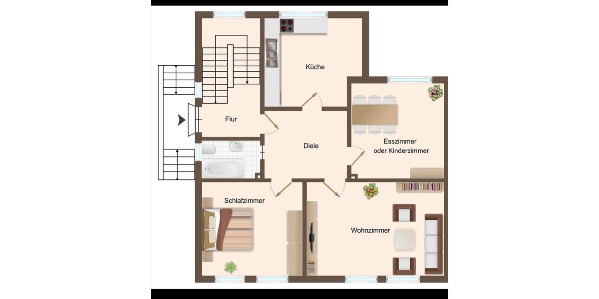 Erdgeschoßwohnung Menden (Sauerland) - 3 Zimmer, 76 m&sup2;, 750&euro; | Angebot:25314052