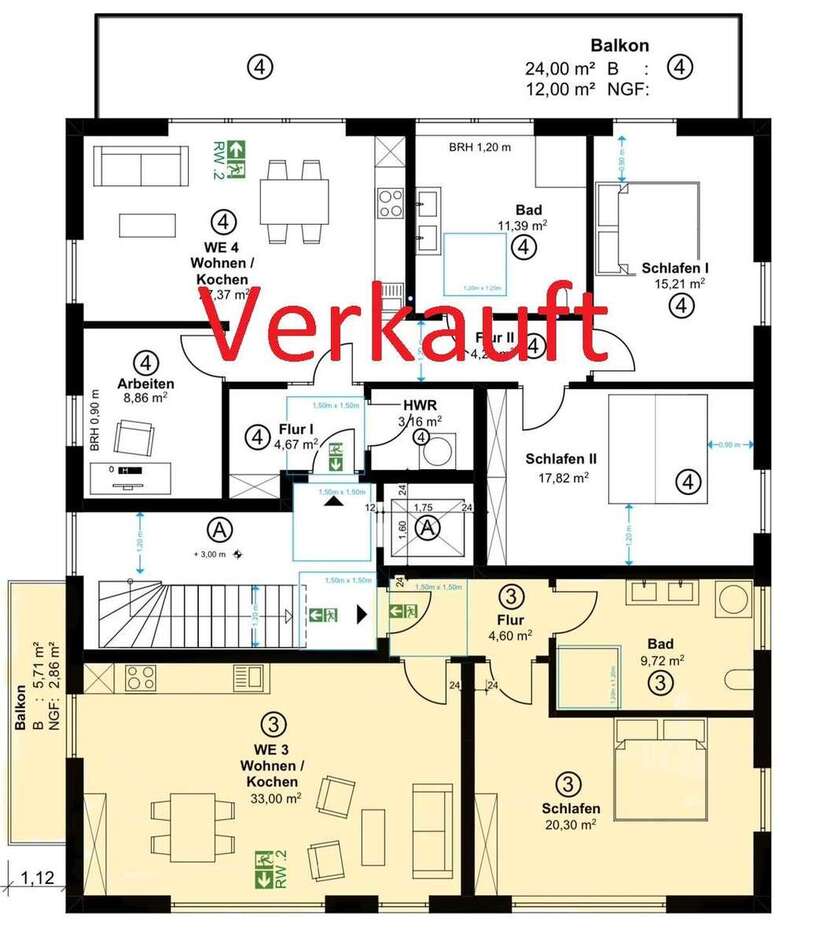 Wohnung zum Kaufen in Münster 449.000 € 70 m² 2 zimmer