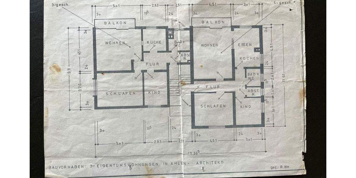 Etagenwohnung Ahlen Innenstadt - 3 Zimmer, 78 m&sup2;, 165.000&euro; | Angebot:24333554