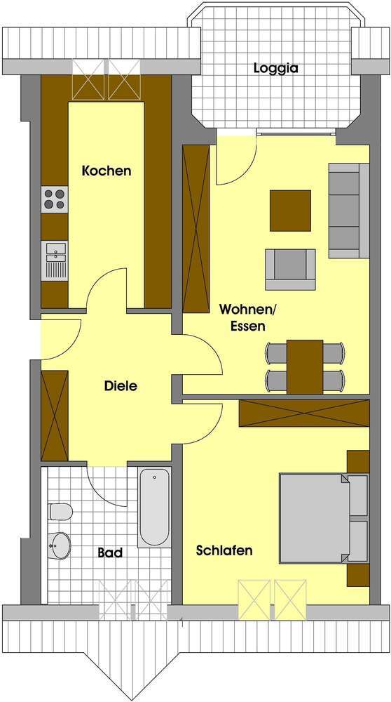 Wohnung zum Mieten in Unna 450 € 69.73 m²