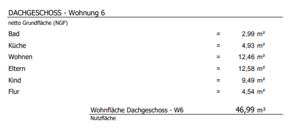 DG Wohnung 47qm Erstbezug nach Renovierung - Wohnung Nr. 37-6 3 zimmer